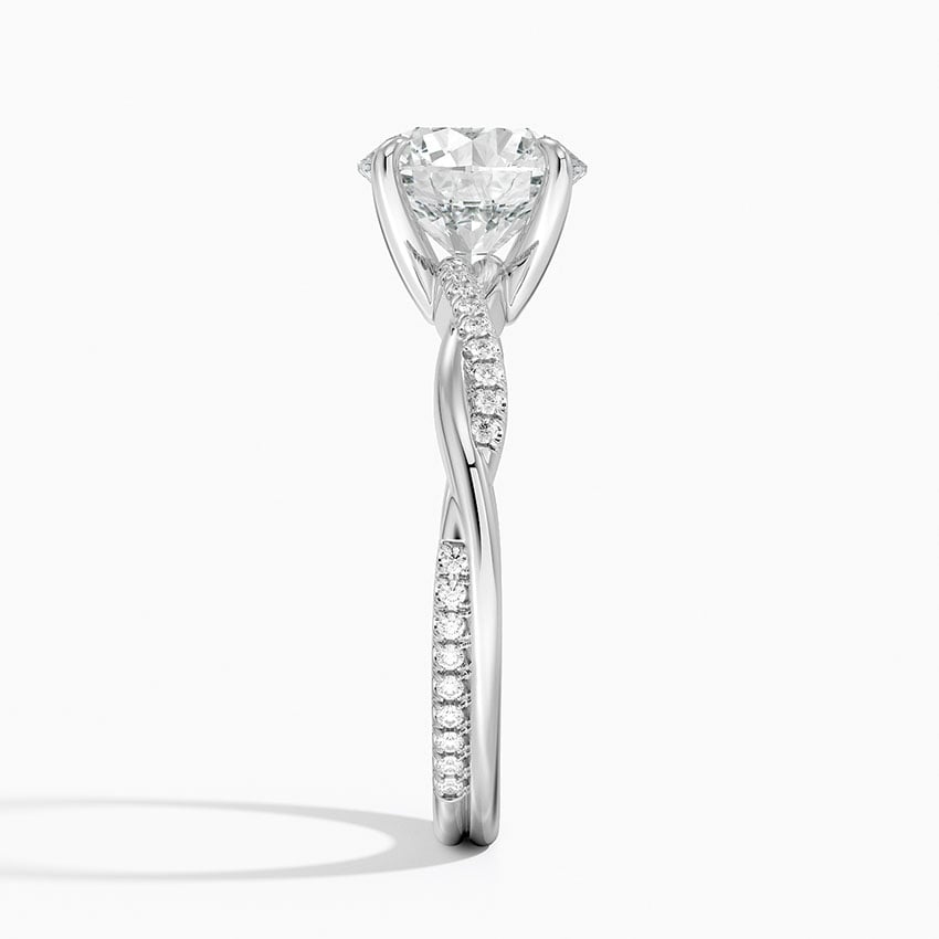 Nara Diamond Ring - White Gold - 2 ct - Side 2