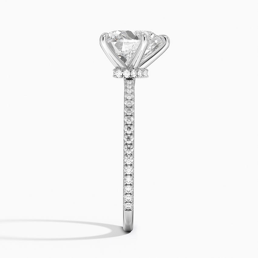 Verona Diamond Ring - White Gold - 2.5 ct - Side 2