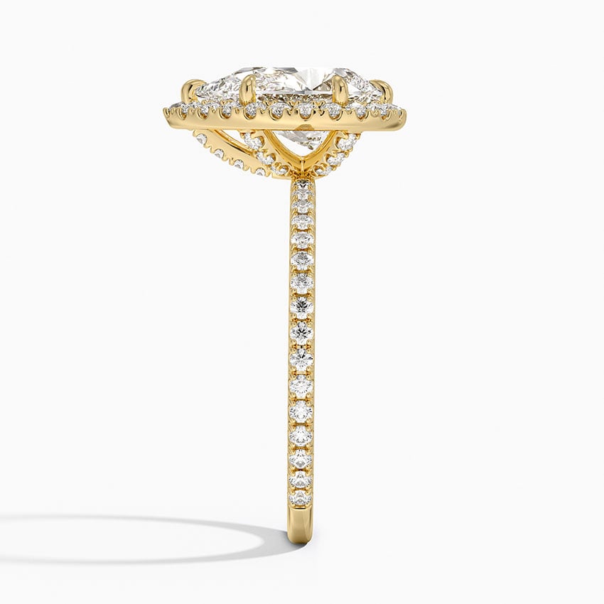 Provence Diamond Ring - Yellow Gold - 2 ct - Side 2