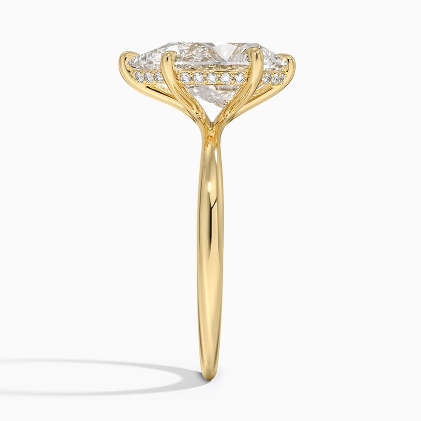 Napa Diamond Ring - Yellow Gold - 4 ct - Side 2