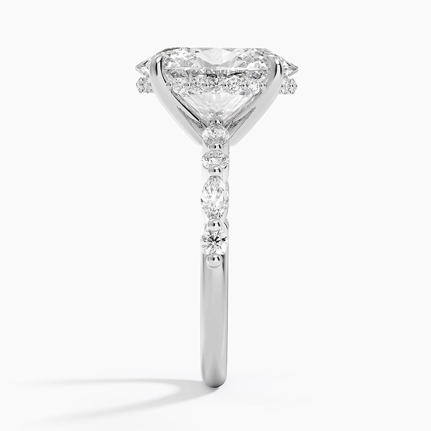 Fiji Diamond Ring - White Gold - 3.5 ct - Side 2