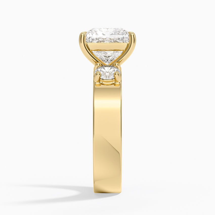 Tulum Diamond Ring - Yellow Gold - 2.5 ct - Side 2