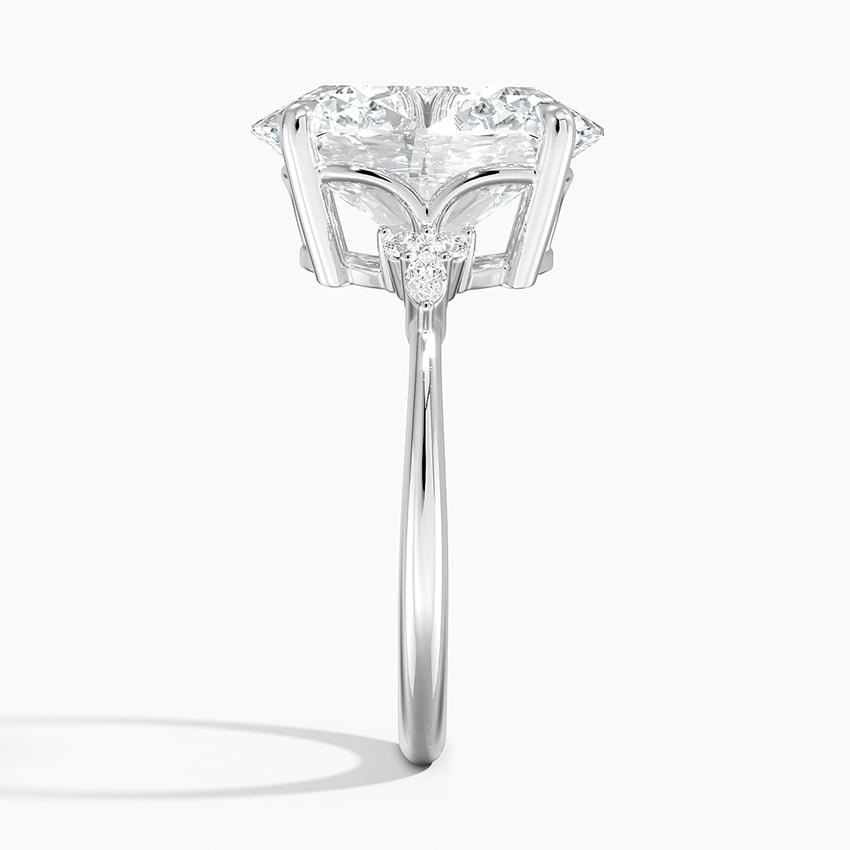 Aspen Diamond Ring - White Gold - 5 ct - Side 2