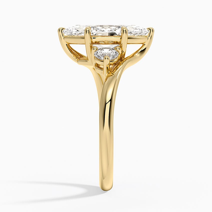 Portofino Diamond Ring - Yellow Gold - 2 ct - Side 2