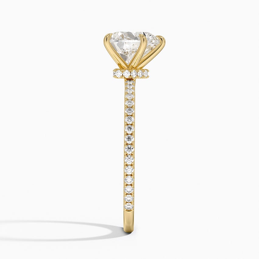 Verona Diamond Ring - Yellow Gold - 2 ct - Side 2