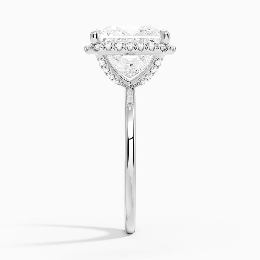 Bordeaux Diamond Ring - White Gold - 5 ct - Side 2