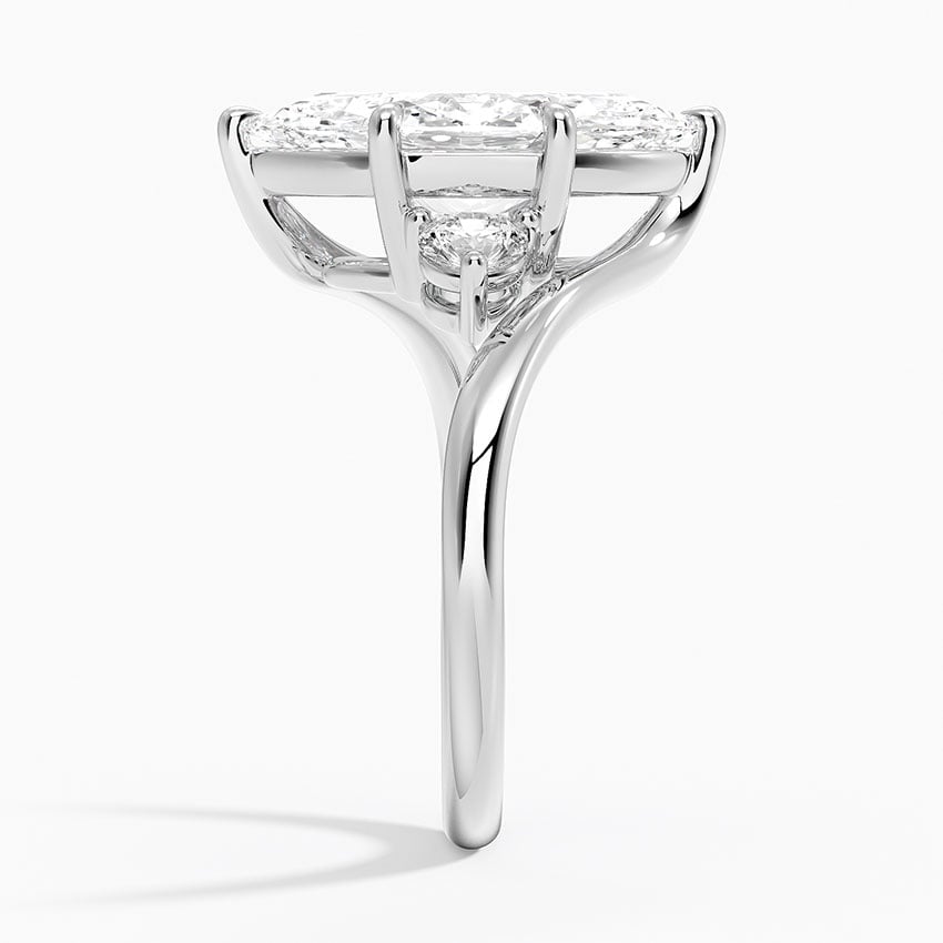 Portofino Diamond Ring - White Gold - 3.5 ct - Side 2