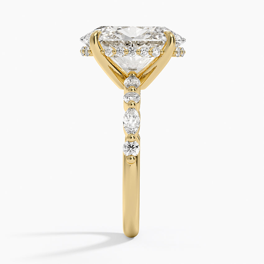 Fiji Diamond Ring - Yellow Gold - 5 ct - Side 2