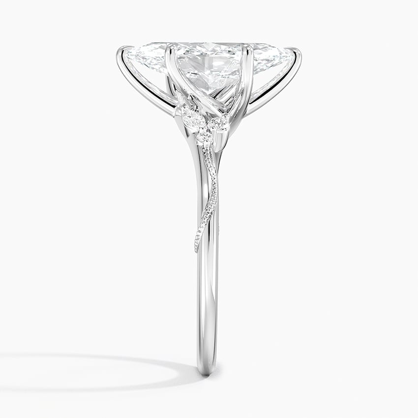 Newport Diamond Ring - White Gold - 2 ct - Side 2