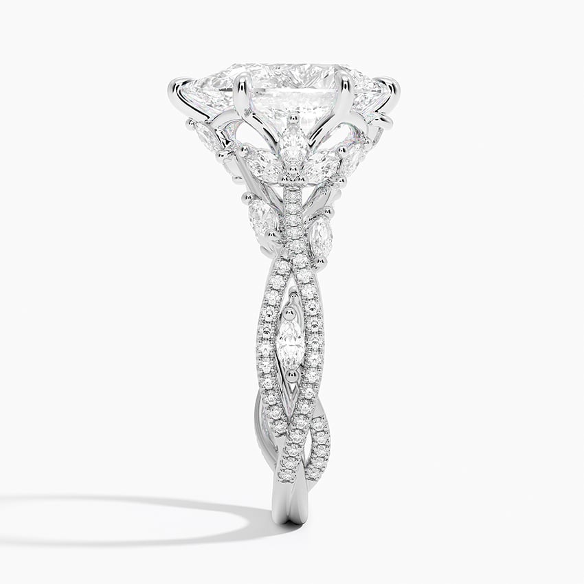 Marrakesh Diamond Ring - White Gold - 2.5 ct - Side 2