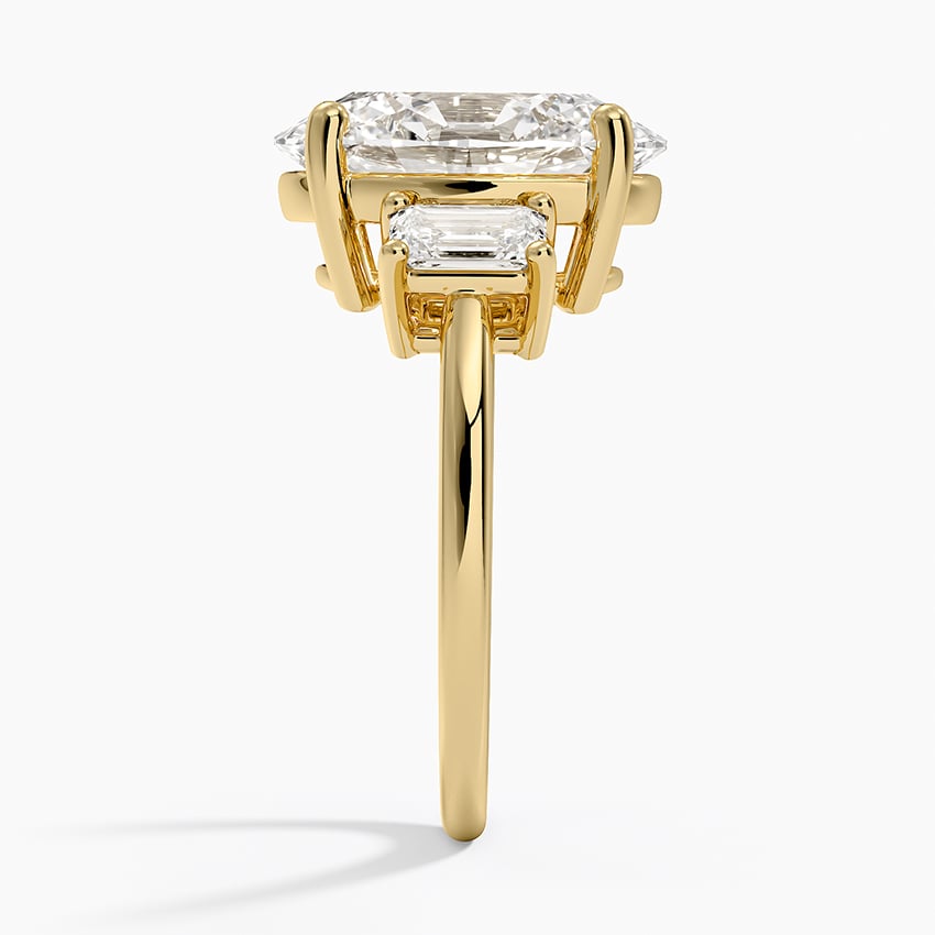 Geneva Diamond Ring - Yellow Gold - 5 ct - Side 2