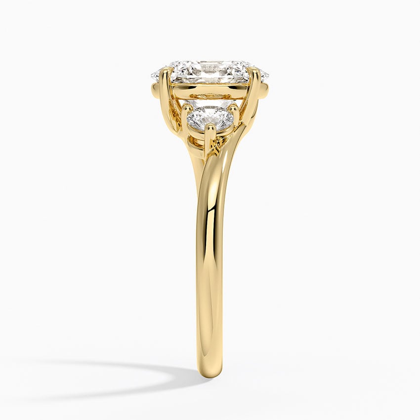 Kauai Diamond Ring - Yellow Gold - 2 ct - Side 2