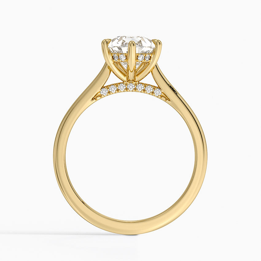 Maui Diamond Ring - Yellow Gold - 2 ct - Side 2