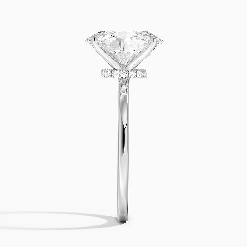 Jaipur Diamond Ring - White Gold - 3 ct - Side 2