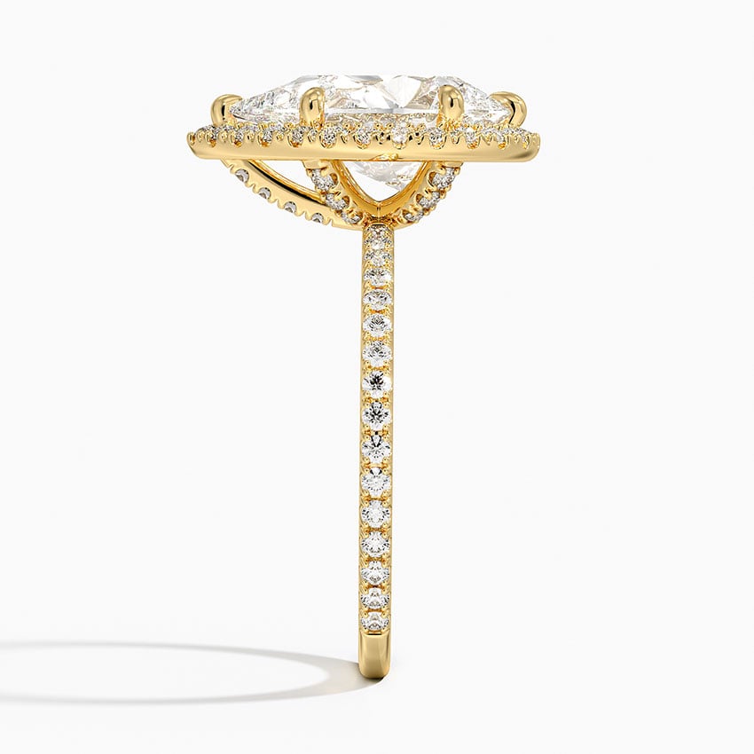 Provence Diamond Ring - Yellow Gold - 4 ct - Side 2