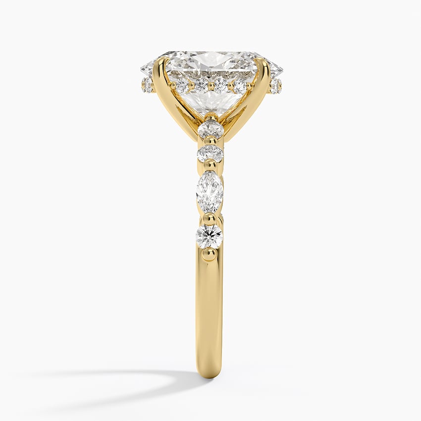 Fiji Diamond Ring - Yellow Gold - 3 ct - Side 2