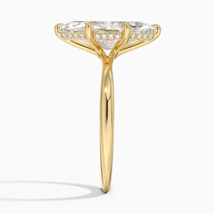 Kyoto Diamond Ring - Yellow Gold - 3 ct - Side 2