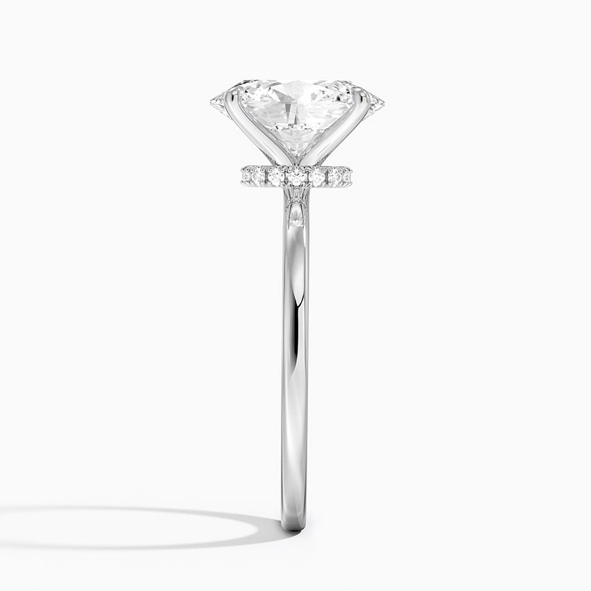 Jaipur Diamond Ring - White Gold - 2.5 ct - Side 2