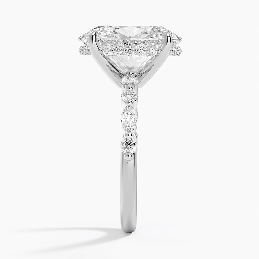 Fiji Diamond Ring - White Gold - 5 ct - Side 2