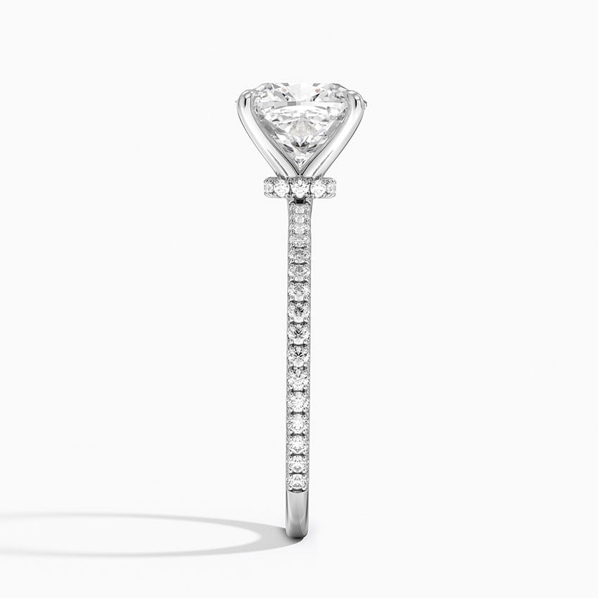 Monaco Diamond Ring - White Gold - 2.5 ct - Side 2