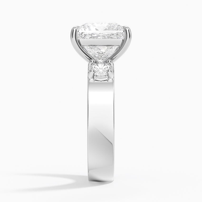 Tulum Diamond Ring - White Gold - 3.5 ct - Side 2