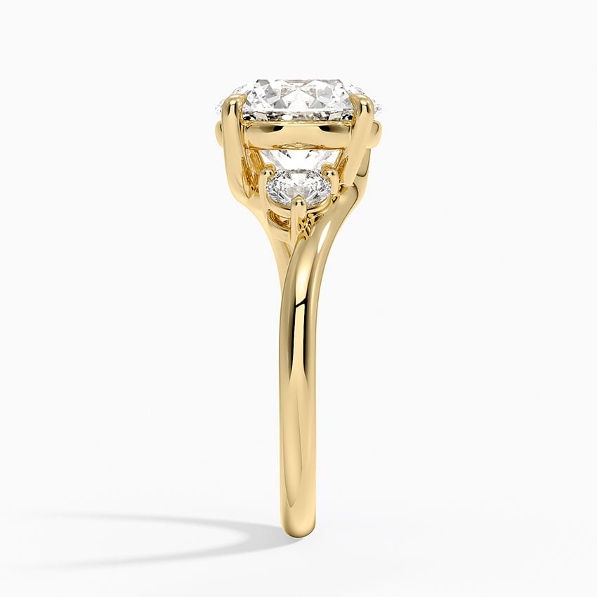 Vail Diamond Ring - Yellow Gold - 3 ct - Side 2