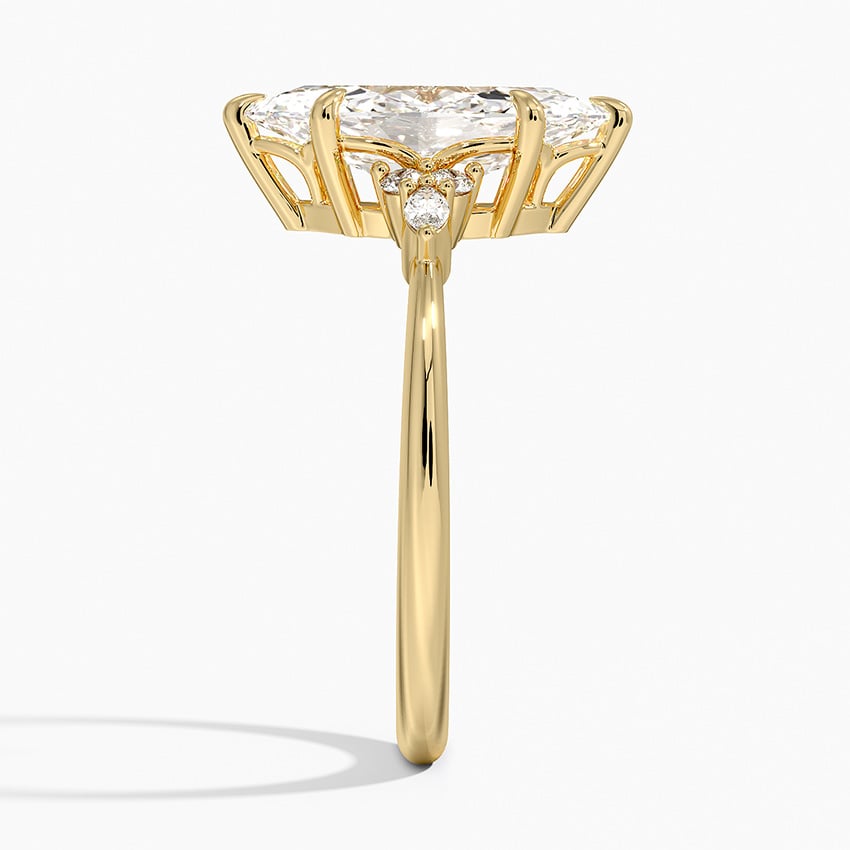 Tahoe Diamond Ring - Yellow Gold - 2 ct - Side 2