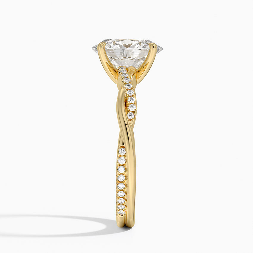 Sapporo Diamond Ring - Yellow Gold - 2 ct - Side 2