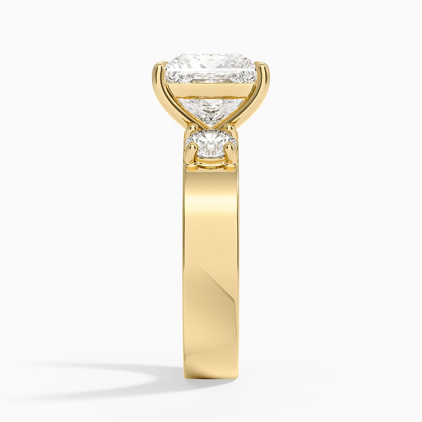 Tulum Diamond Ring - Yellow Gold - 3 ct - Side 2