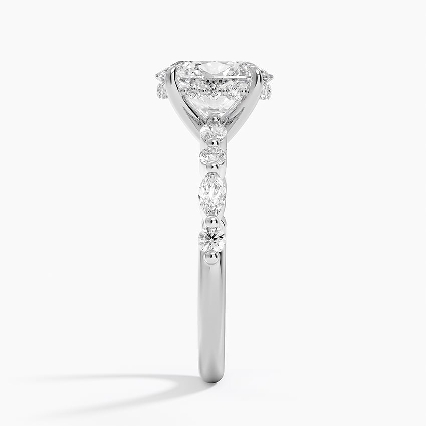 Fiji Diamond Ring - White Gold - 2 ct - Side 2