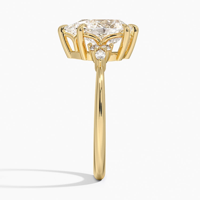 Lucerne Diamond Ring - Yellow Gold - 2 ct - Side 2