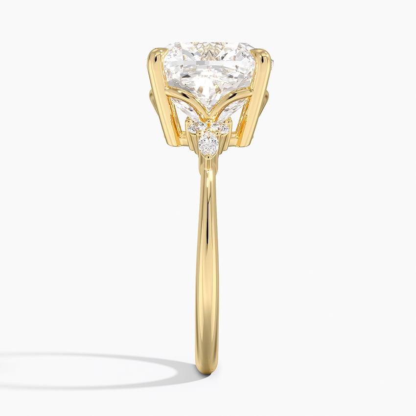 Cortina Diamond Ring - Yellow Gold - 5 ct - Side 2