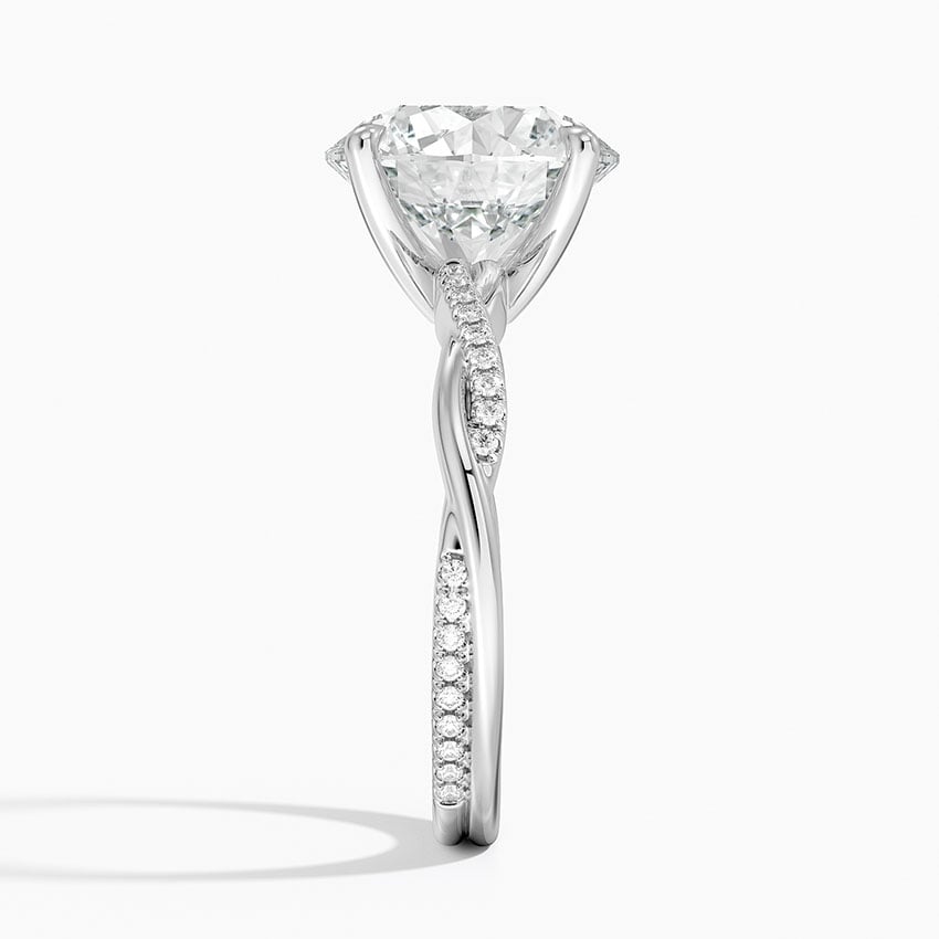 Nara Diamond Ring - White Gold - 3.5 ct - Side 2