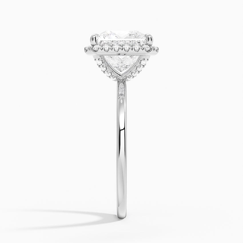 Bordeaux Diamond Ring - White Gold - 3 ct - Side 2