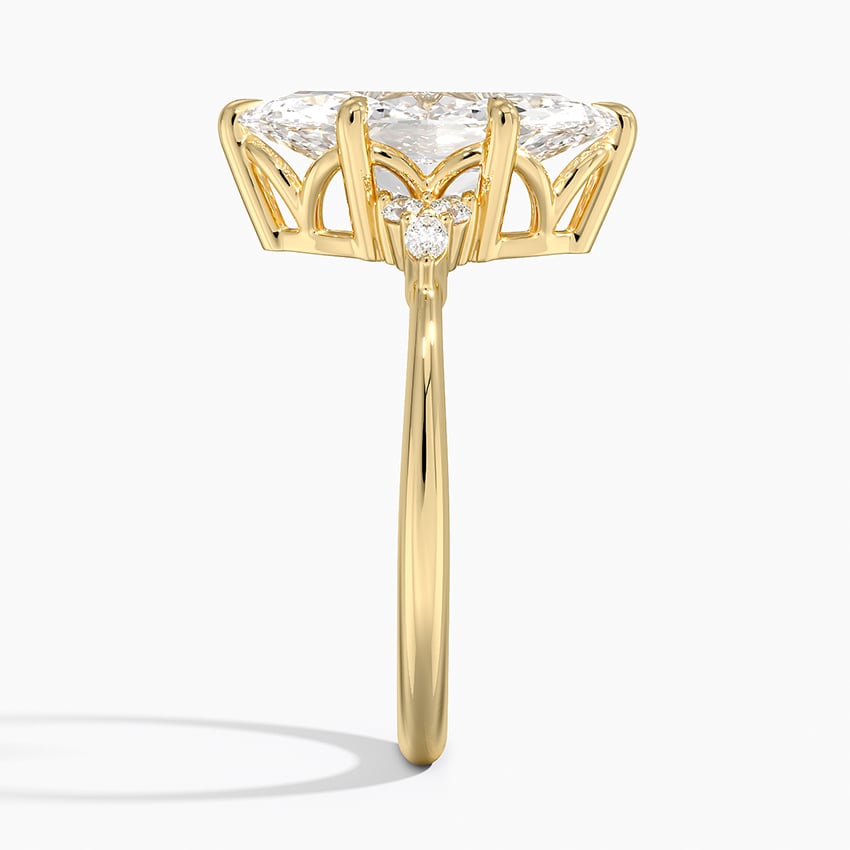 Tahoe Diamond Ring - Yellow Gold - 2.5 ct - Side 2