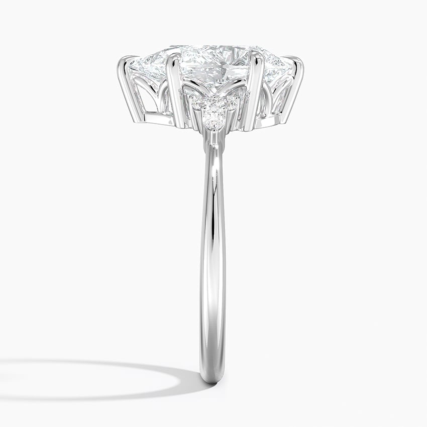 Lucerne Diamond Ring - White Gold - 2.5 ct - Side 2