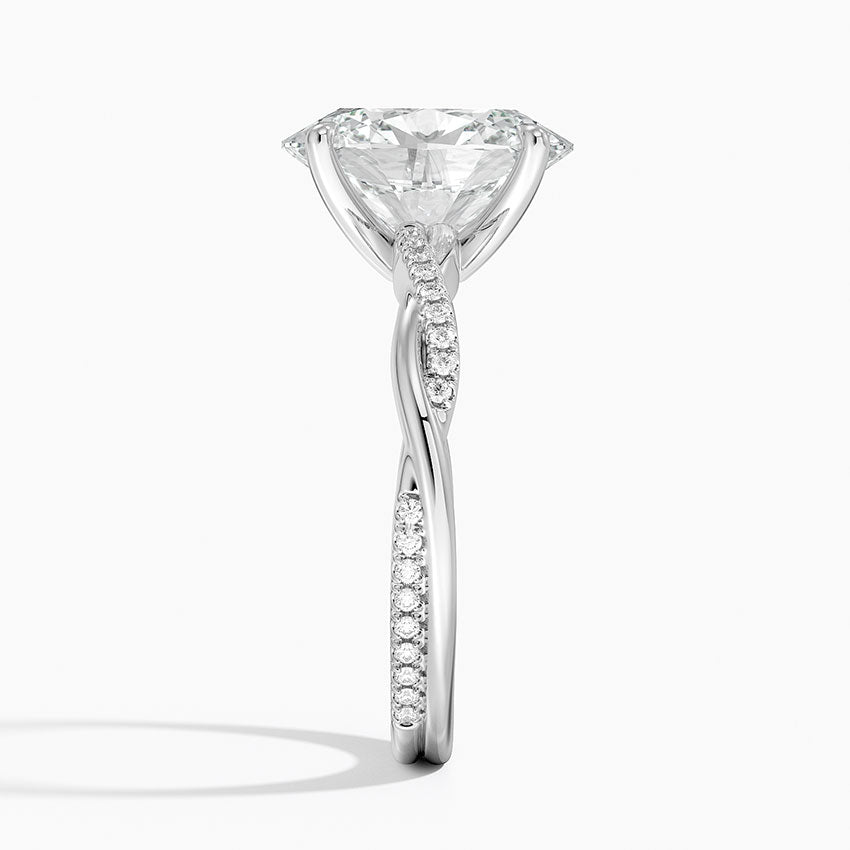 Sapporo Diamond Ring - White Gold - 3 ct - Side 2