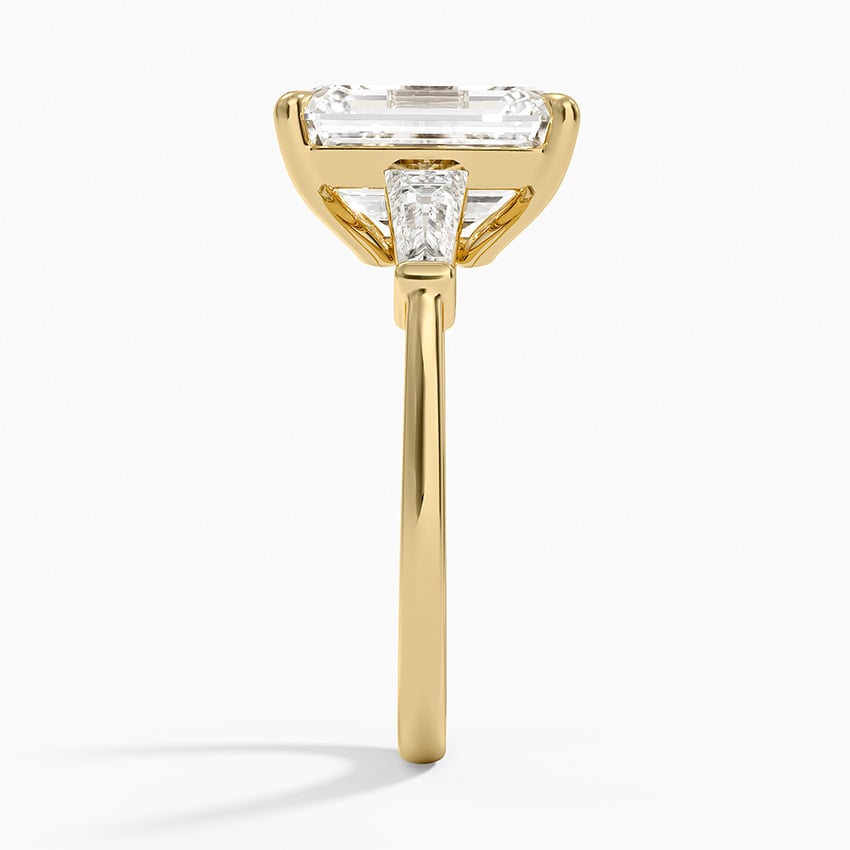 Como Diamond Ring - Yellow Gold - 4 ct - Side 2