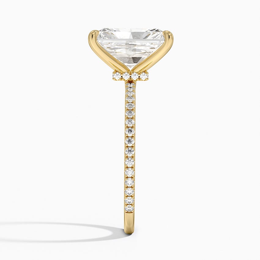 Bellagio Diamond Ring - Yellow Gold - 4 ct - Side 2
