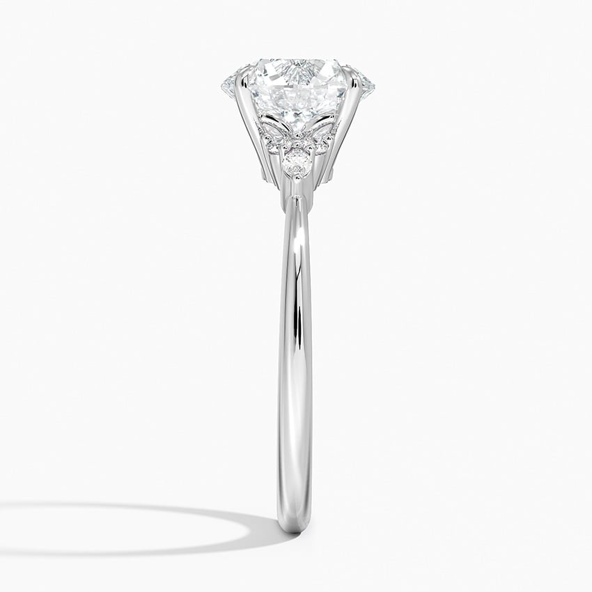 Sorrento Diamond Ring - White Gold - 2 ct - Side 2