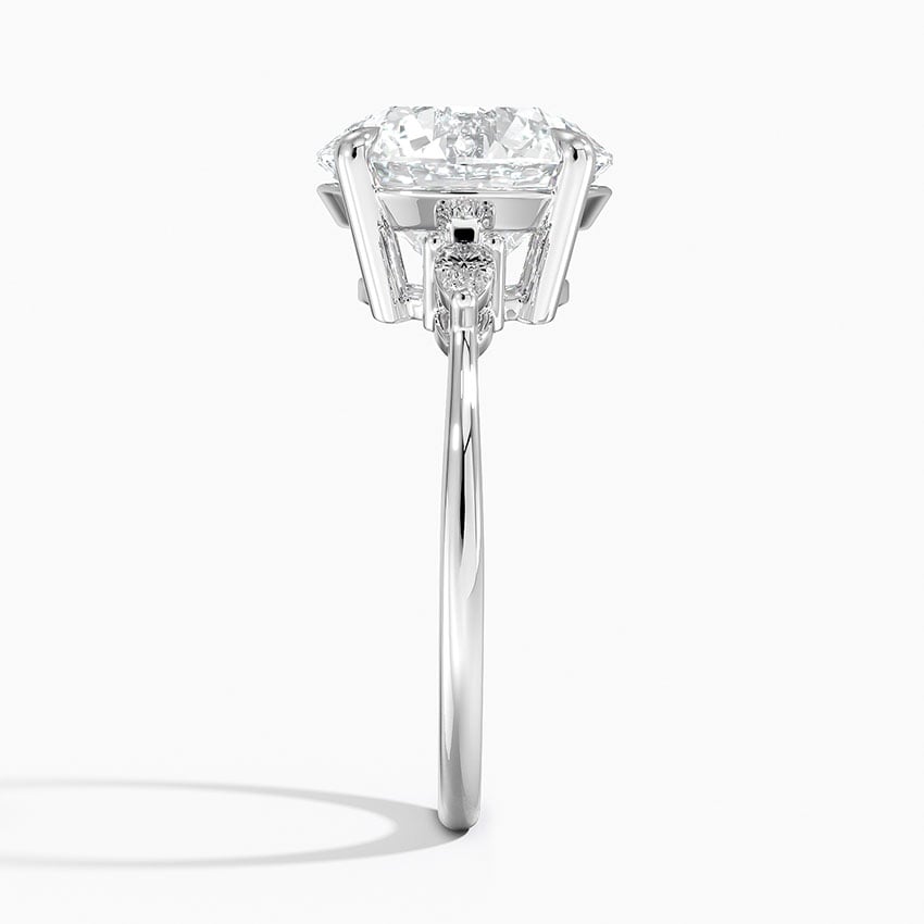 Byron Diamond Ring - White Gold - 4 ct - Side 2