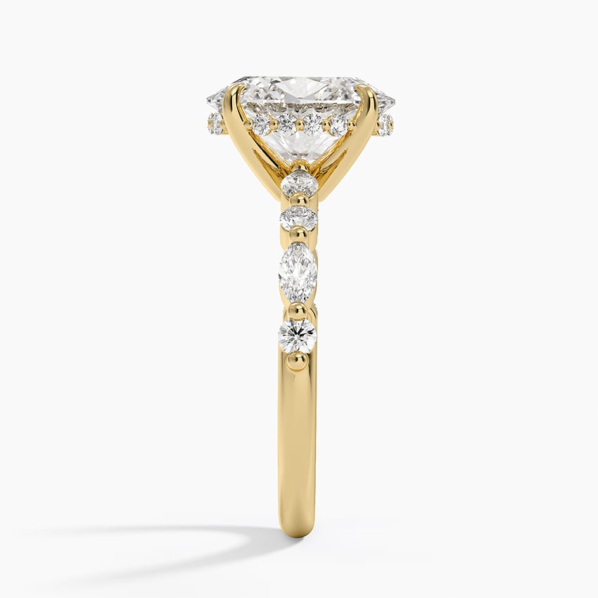 Fiji Diamond Ring - Yellow Gold - 2.5 ct - Side 2