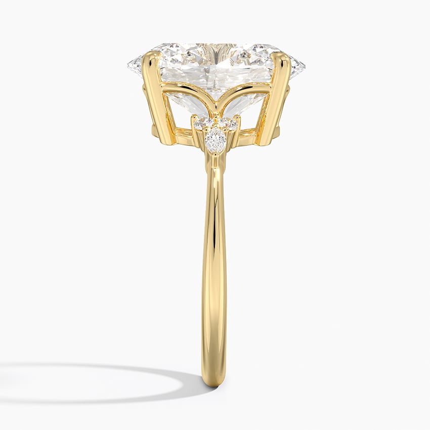 Aspen Diamond Ring - Yellow Gold - 5 ct - Side 2
