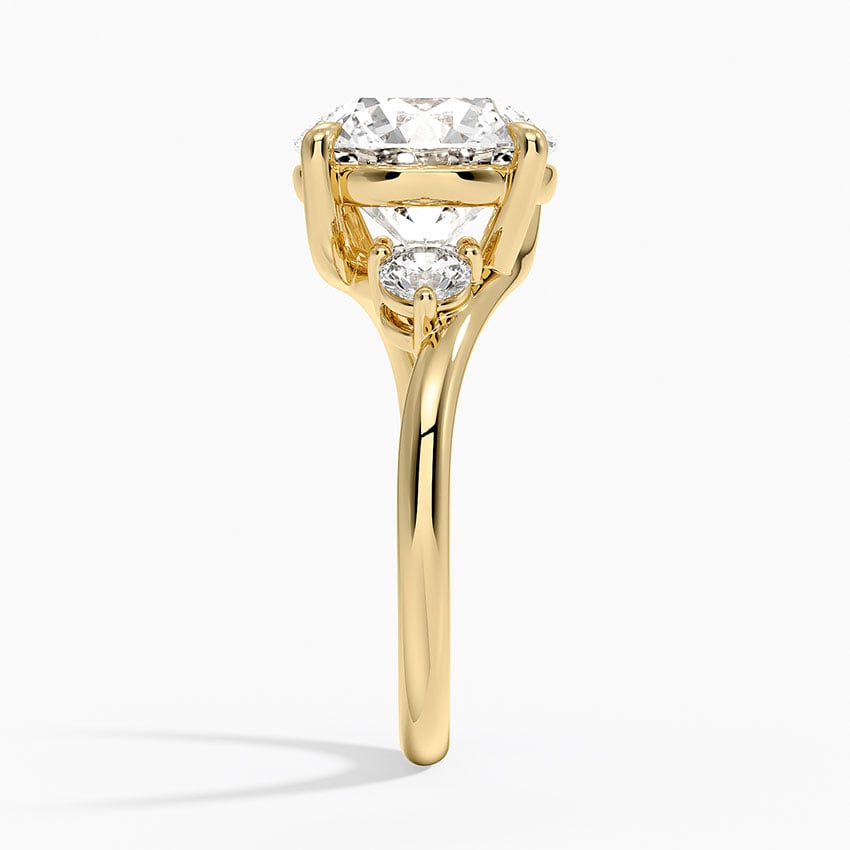 Vail Diamond Ring - Yellow Gold - 3.5 ct - Side 2