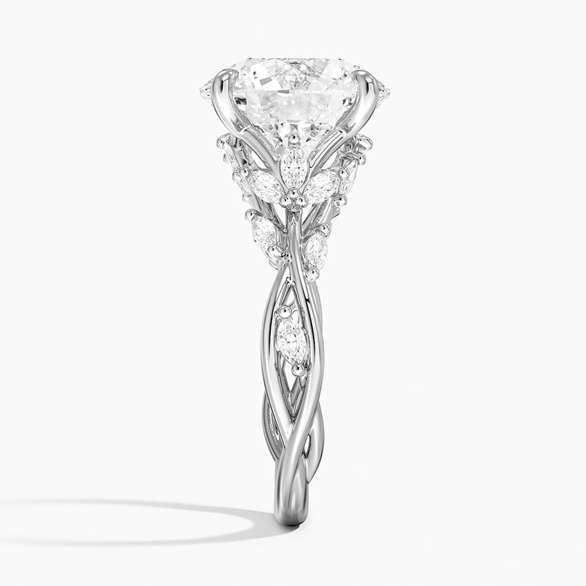 Positano Diamond Ring - White Gold - 5 ct - Side 2