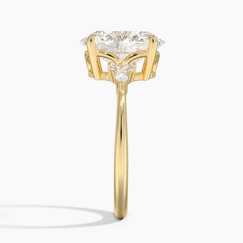 Aspen Diamond Ring - Yellow Gold - 3 ct - Side 2