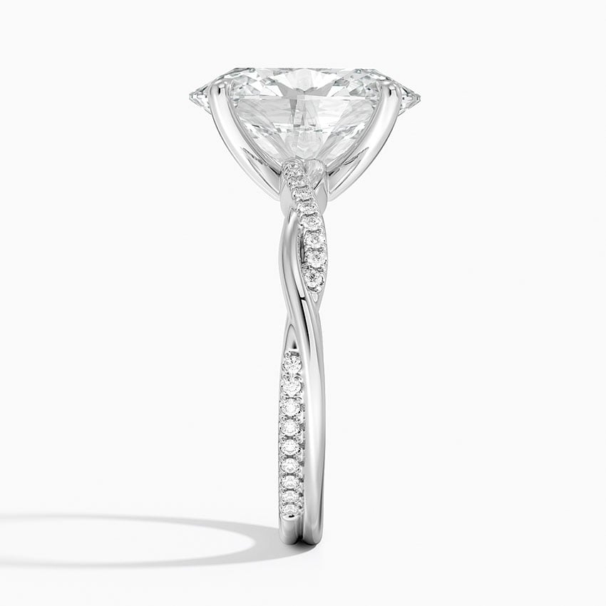 Sapporo Diamond Ring - White Gold - 4 ct - Side 2