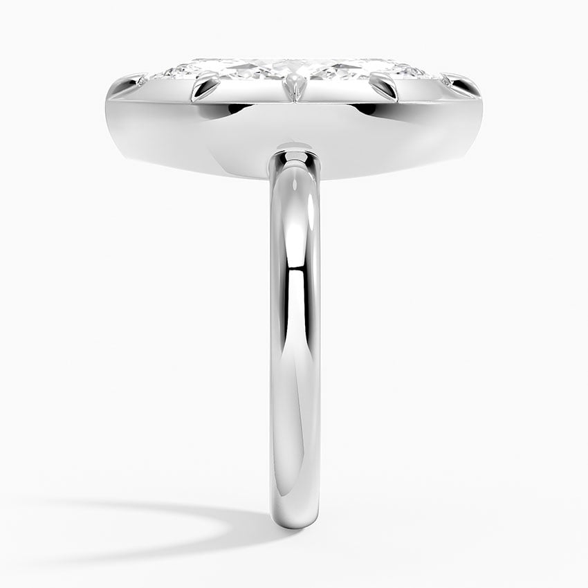 Cartagena Diamond Ring - White Gold - 4 ct - Side 2