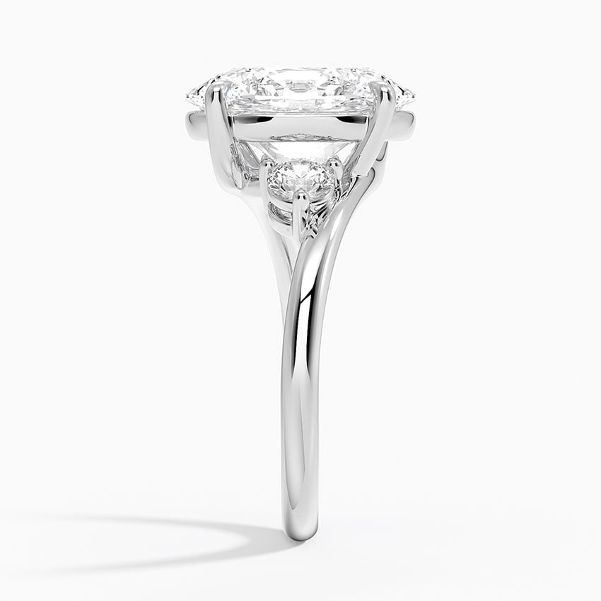 Kauai Diamond Ring - White Gold - 3.5 ct - Side 2