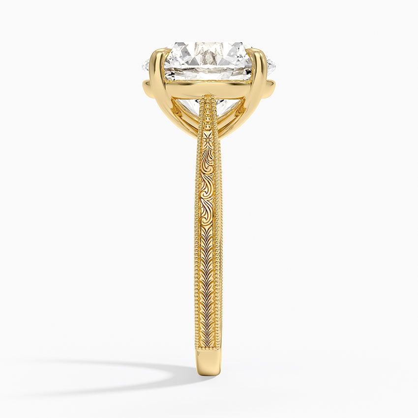 Okinawa Diamond Ring - Yellow Gold - 5 ct - Side 2